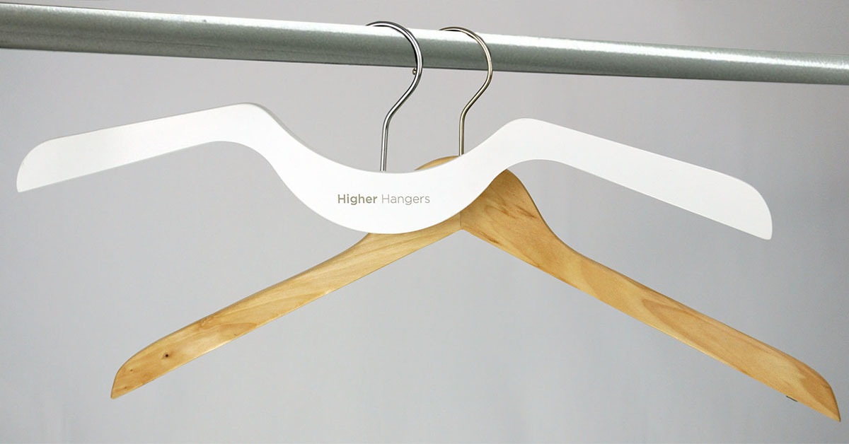 Comparison of Space Saving Higher Hangers to traditional hangers